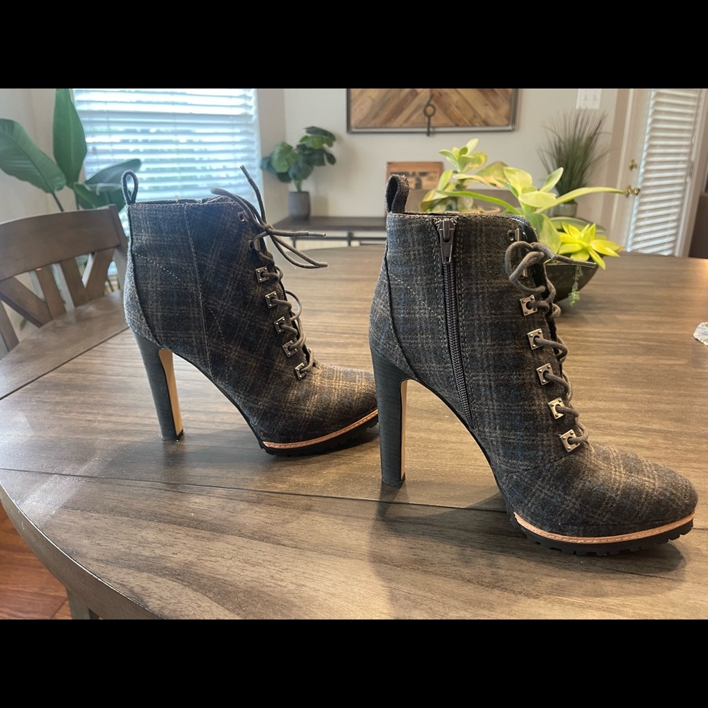 Gianni Bini Plaid Booties